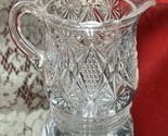 Vintage Pressed Glass Creamer with Scalloped Edges - $7.92
