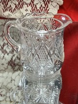 Vintage Pressed Glass Creamer with Scalloped Edges - £6.19 GBP