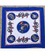 USA Made RODEO COWBOY WESTERN Hat Blue Bandana Face Mask Neck Head Wrap ... - $9.49