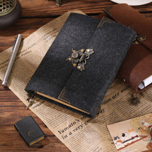 Refillable 240 Pages Fabric Vintage Journal Notebook Blank Paper Writing Diary - £27.96 GBP