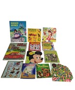 Vintage Lot of 12 Children&#39;s Books 1940s-70s Little Golden Disney Words ... - $77.18 CAD