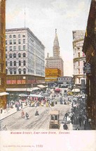 Madison Street Chicago Illinois 1910c postcard - £5.42 GBP