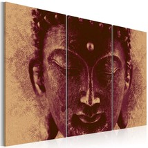 Tiptophomedecor Stretched Canvas Zen Art - Buddha Face - Stretched &amp; Framed Read - £61.69 GBP+