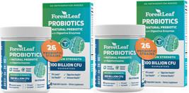 2 ForestLeaf Clinically Studied Probiotics 100 Billion CFU, 26 Strains - £33.81 GBP