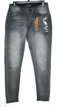 Venus Hi Rise Jeans Size 12 Gray 29x29 Tapered High Rise Elastic Waist NEW - $27.00