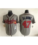 Braves #47 Tom Glavine Jersey Old Style Uniform Gray - $45.00