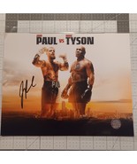 Jake Paul SIGNED w/Mike Tyson Boxing Match 8x10 PHOTO Autographed Auto COA - $1,572.45 MXN