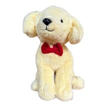 FAO SCHWARZ Puppy Plush Golden Retriever Yellow Lab Bow Tie 12 Inches Dog 2022 - £12.66 GBP