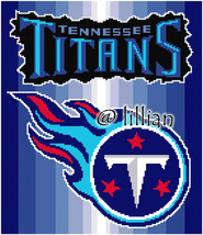 Nfl ~ Tennessee Titans Cross Stitch Pattern - £3.89 GBP