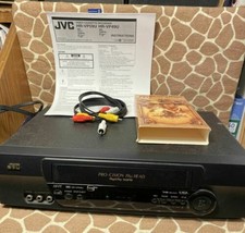 JVC HR-VP59U Hi-Fi VCR Player Recorder, Manual, Indiana Jones last Crusade Tape - £86.30 GBP