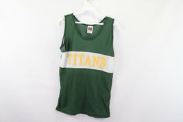 Vtg 90s Womens Large Silky Nylon Color Block Cross Country Track Singlet... - $453.09 MXN