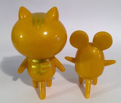 Baketan Gold Shimmer Cat and Mouse Set RARE and LIMITED Set image 2