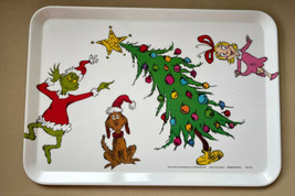 New Dr Seuss The Grinch Max Christmas Holiday Melamine Tray Serving Platter 13” - £15.95 GBP