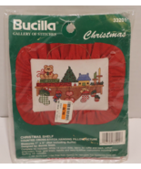 Bucilla Gallery of Stitches Cross Stitch Kit Christmas Shelf Hanging Pil... - £7.00 GBP