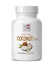 antioxidants Supplement for Men - Extra Virgin Organic Coconut Oil 1000M... - £12.26 GBP