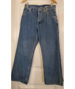 Vintage 90s Y2K GAP Worker Jeans Baggy Wide Leg Dark Blue Denim Mens Siz... - €32,32 EUR