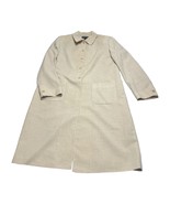 Liz Claiborne Trench Coat Women 12 Beige 100% Polyester Front Button Lon... - £26.66 GBP