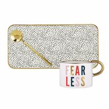 Creative Brands Slant CollectionsMug, Tray, &amp; Spoon Set, 6-Ounce, Gold - Fearles - £22.72 GBP