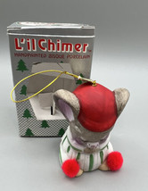 Ornament Christmas Chimers Lil Chimer Sleeping Mouse  Bell Bisque boxed - £8.19 GBP