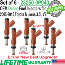 NEW OEM Denso x6 Best Upgrade Fuel Injectors for 2007-2011 Toyota Camry 3.5L V6 - £245.23 GBP