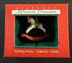 1988 Hallmark Keepsake Mini Christmas Ornament Rocking Horse First in Se... - $9.86 CAD