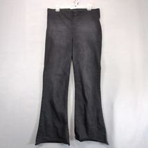 Knox Rose Pull-On Black Flare Leg Jeans Women's 14 Elastic Waist 34x31" ... - $22.00