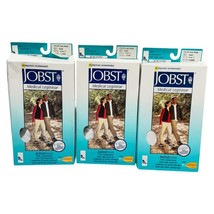 Jobst Compression ​Socks Knee High Firm 20-30mmHg White Lot 3 Size S Uni... - $83.74