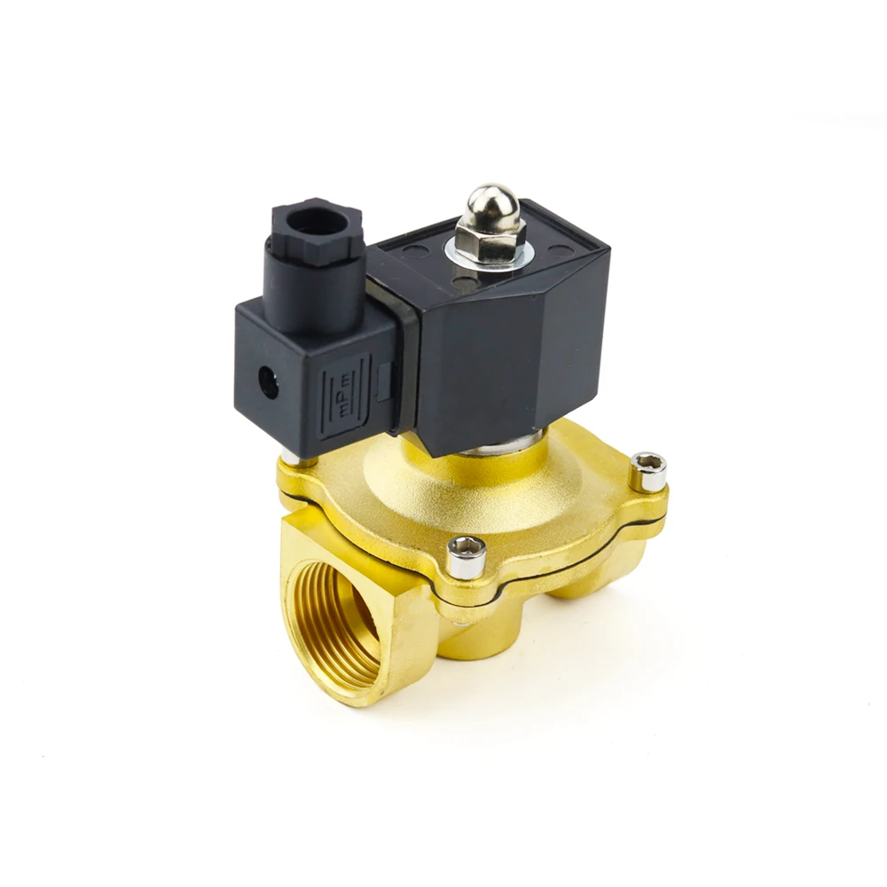 House Home 1/2&quot; 3/4&quot; 1&quot; Normally Close BrA Electric Solenoid Valve With NBR/FKM  - £63.71 GBP