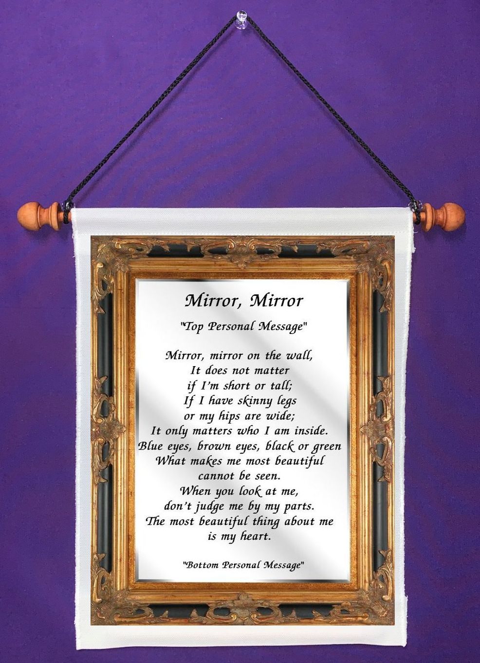 Mirror, Mirror - Personalized Wall Hanging (1067-1) - $19.99