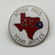 Texas Jaycees Action Area Club Organization State Jaycee Lapel Hat Pin P... - $7.95