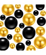300Pcs Vase Filler Black Brightgold No Hole Faux Pearl Beads for Vase Fi... - $40.30 CAD