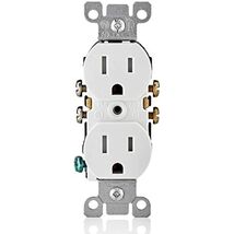 Leviton T5320-WMP 15 Amp 125V Tamper Resistant Duplex Receptacle (10 Pack), - $23.95