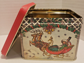 CHRISTMAS TIN by POTPOURRI PRESS - 4.5&quot; x 4.5&quot; x 3.5&quot; - £7.98 GBP