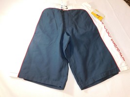 U.S. Polo Assn. Boy&#39;s Youth Swim Shorts Board Short Trunks Navy Blue L l... - $18.01