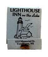 Lighthouse Inn On The Lake Hotel Vintage Matchbook Wisconsin Unused E34m3 - $373.49 MXN