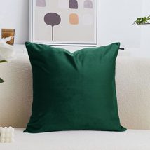 Luxury Velvet Pillow Cover, 18x18 in, Soft Throw Pillowcase, Invisible Zippered  - £7.54 GBP+
