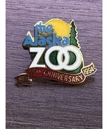 Alaska Zoo 25th Anniversary 1994 Enamel Pin Vintage Anchorage Souvenir - $273.47 MXN