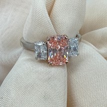 3 Stein Igi Vivid Pink Strahlender Schnitt Kunstdiamanten Grown Diamant ... - $93,830.85 MXN
