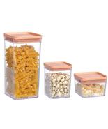 3pcs Kitchen Food Storage Containers Set Moistureproof Sealed Cereal Dis... - £17.58 GBP