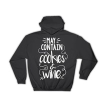 Cookies And Wine : Gift Hoodie Funny Shortbread Day Poster Kitchen Wall Decor Fo - £28.76 GBP