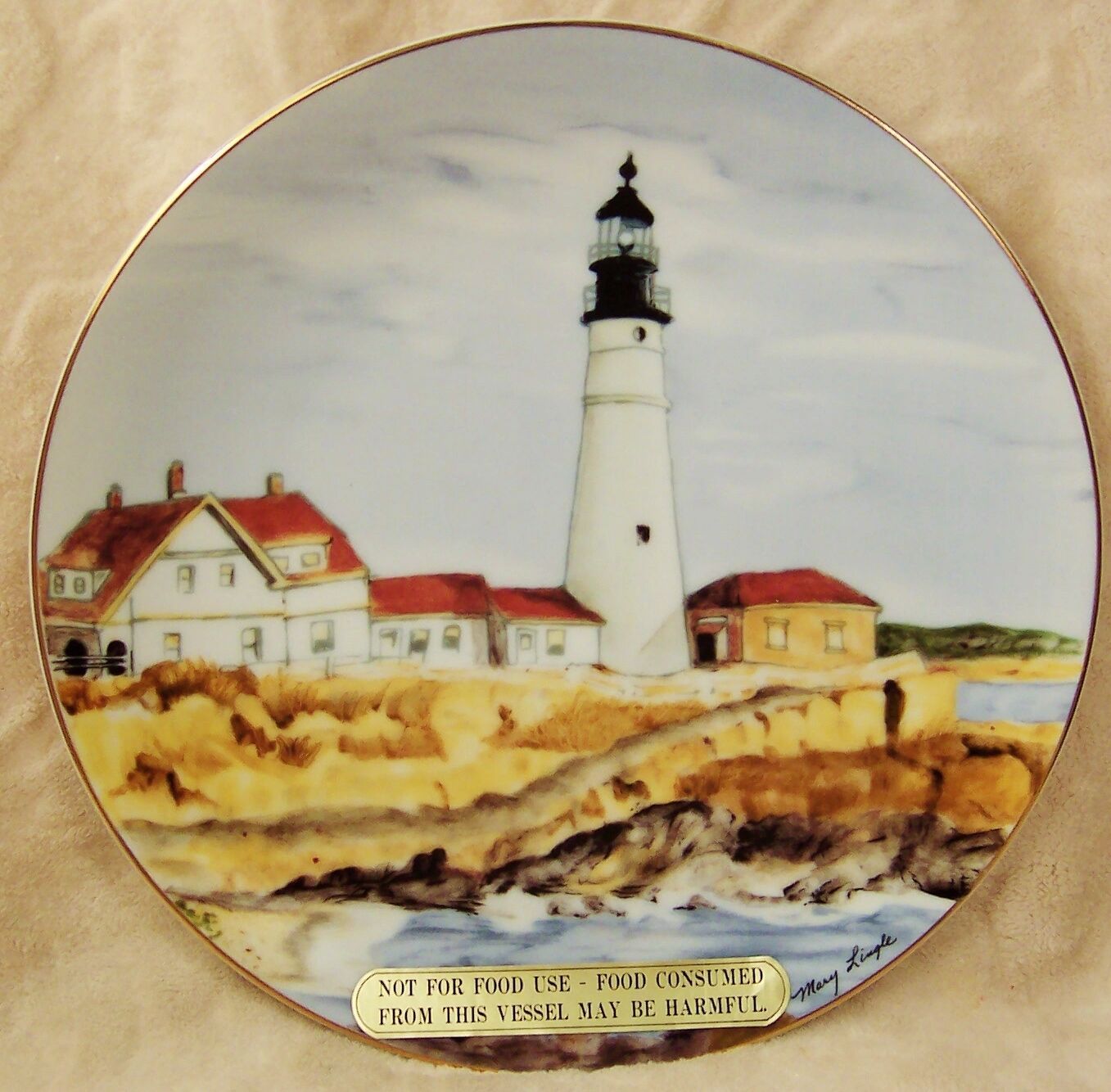 Primary image for Vintage Lefton Portland Head Historic Lighthouse Plate Collection