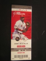 MLB 2015 Cincinnati Reds Full Unused Ticket Stub Vs Miami 6/20/15 - £1.56 GBP