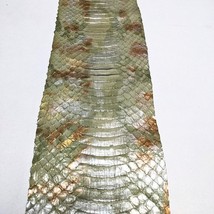 Metallic Patent Cobra Snake Skin Snakeskin Hide Light Green 5x55&quot; - $408.30 MXN+