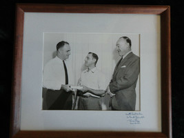 OLD PHOTO BLACK AND WHITE FRANK GRIMALDI 1961 FRAMED 15&quot; X 13&quot; - $7.00
