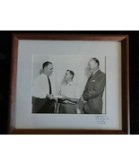 OLD PHOTO BLACK AND WHITE FRANK GRIMALDI 1961 FRAMED 15&quot; X 13&quot; - £5.48 GBP