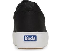Keds Womens Triple Cross Cotton Sateen Slip on Sneakers, 9, Black - $94.05