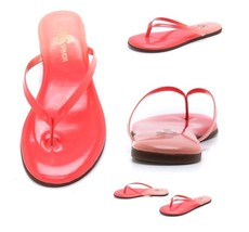 Yosi Samra Roee Neon Pink Patent Leather Flip Flops Sandals Size 7 $70 Nib - £18.78 GBP