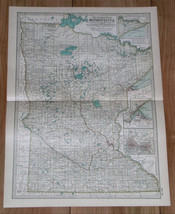 1897 Antique Dated Map Of Minnesota / Minneapolis St. Paul - £17.97 GBP