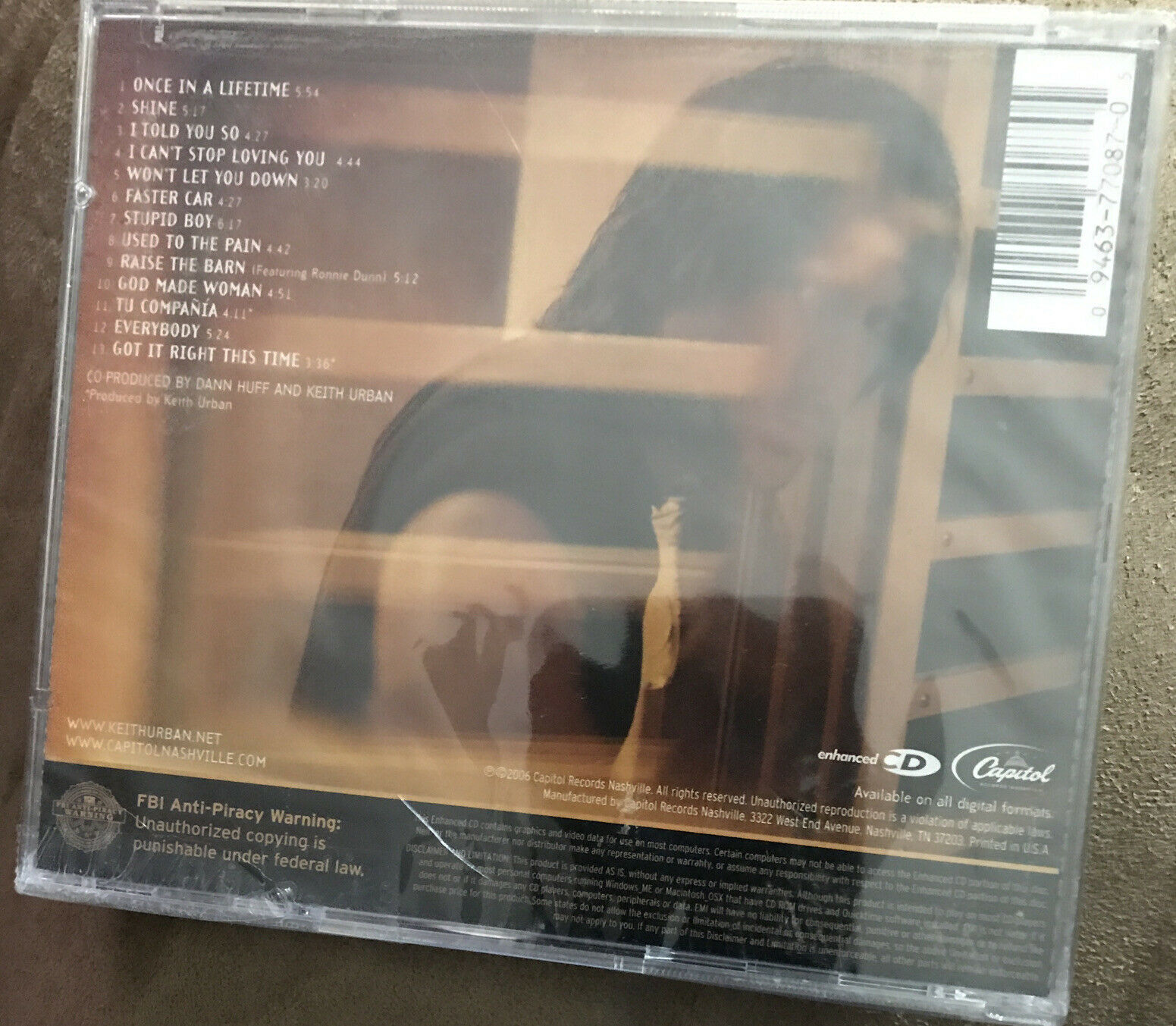 Keith Urban Love, Pain & The Whole Crazy Thing - BRAND NEW CD- hype sticker Item image 2