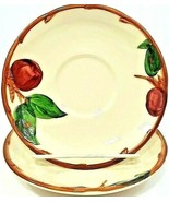 Franciscan Apple Ware Coffee Cup Saucers 6&quot; Set Of 2 Vintage USA - $143.54 MXN